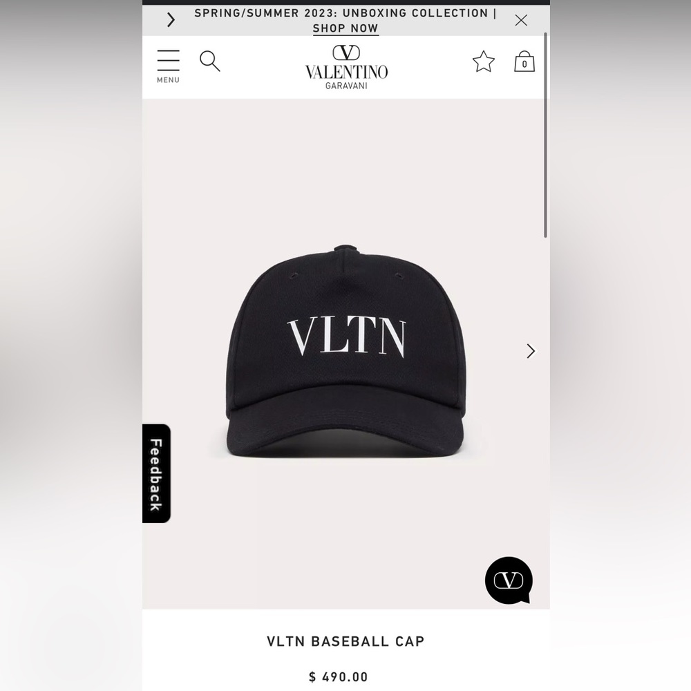 2023 season VLTN BASEBALL CAP (Valentino Garavani)